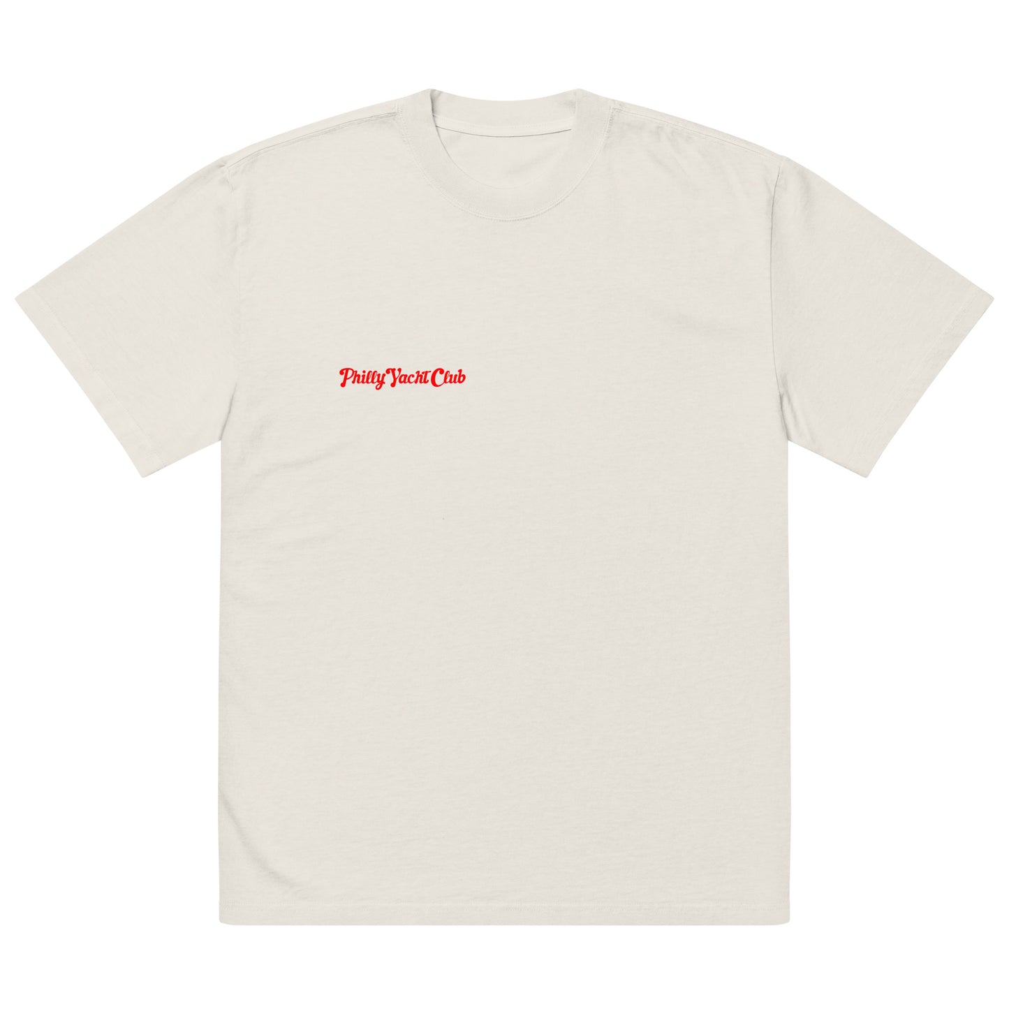 PYC Flagship Heavyweight Tee - Off-White/Red