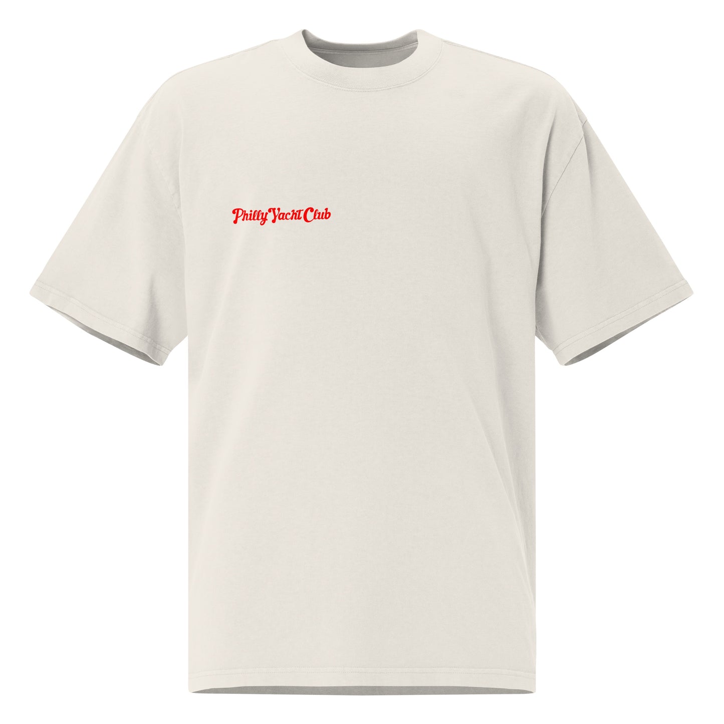 PYC Flagship Heavyweight Tee - Off-White/Red