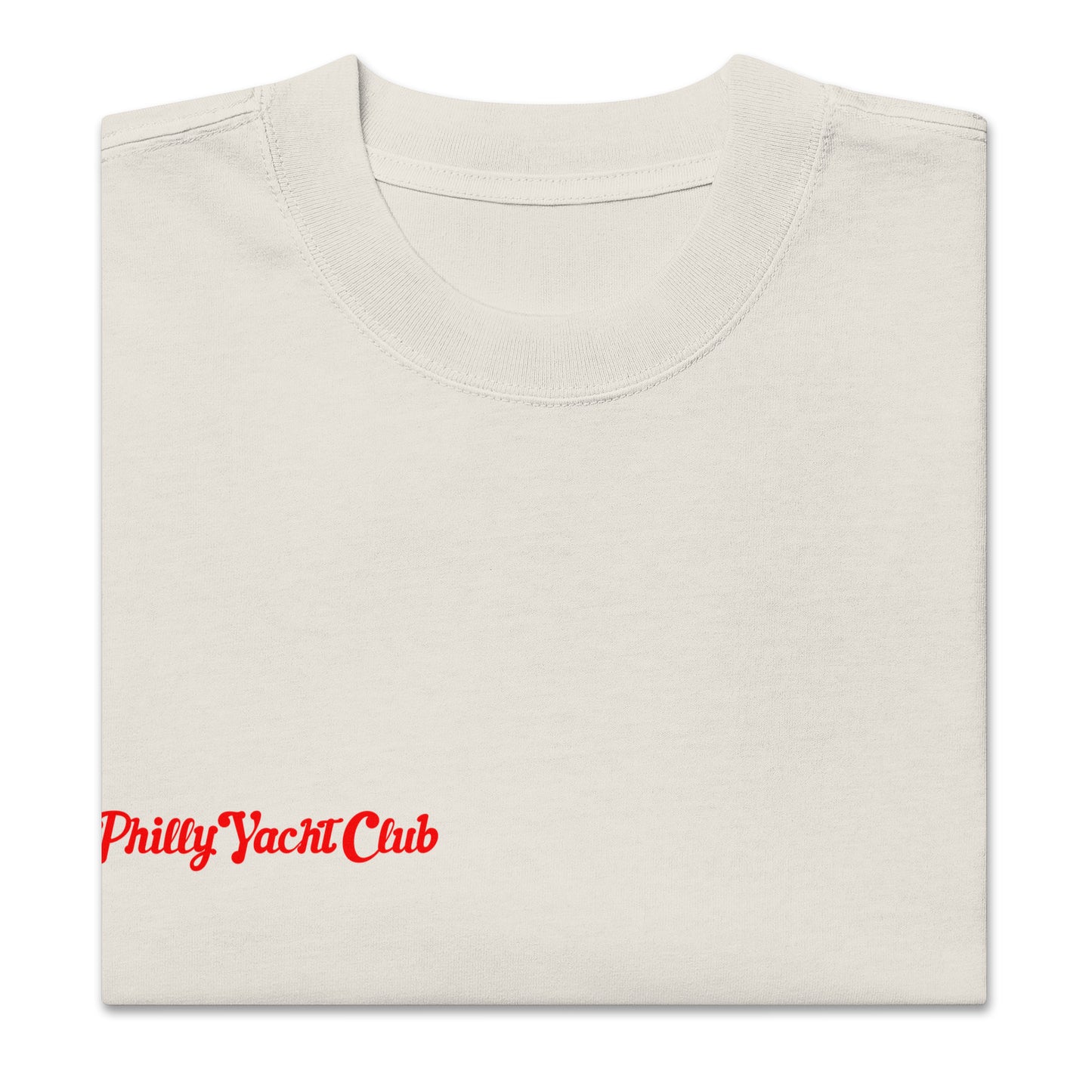 PYC Flagship Heavyweight Tee - Off-White/Red